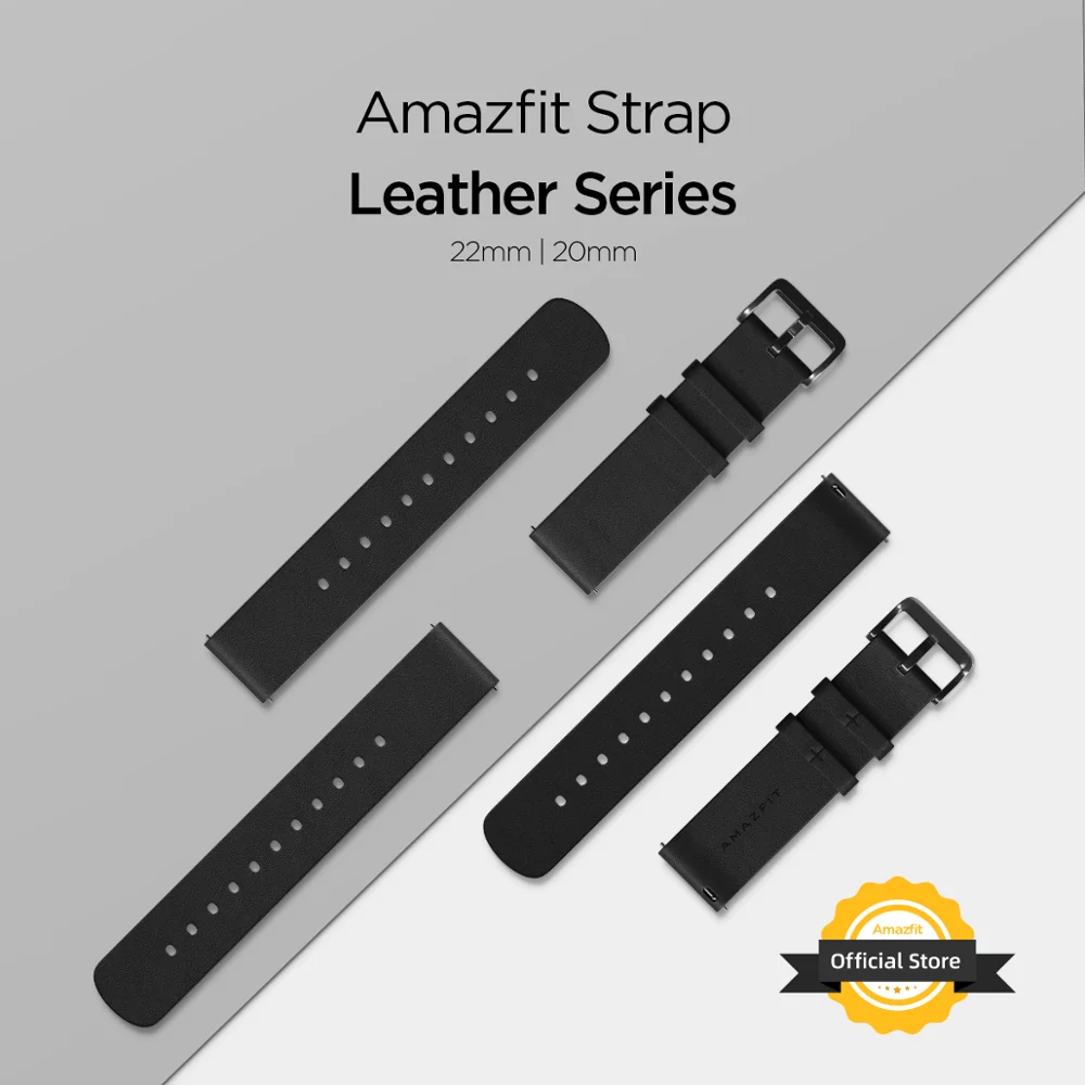 

Amazfit Leather Strap 20mm/22mm Original Accessories for Smartwatch