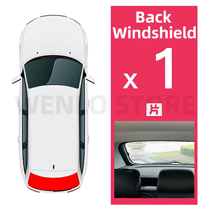 WENLO для Honda freed City Crossroad SHUTTLE EDIX MOBILIO Магнитная Автомобильная боковая шторка от солнца, сетчатая Автомобильная шторка - Color: Back windshield