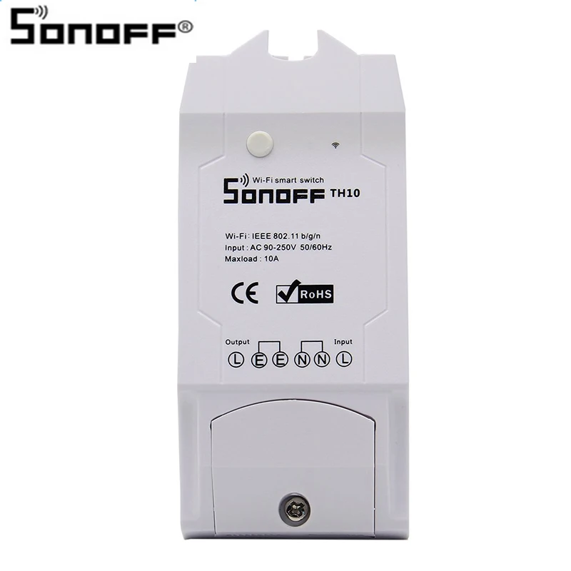 sonoff th10 Sonoff TH10/TH16 AM2301 Температура Влажность пульт дистанционного управления сенсор Wifi интеллектуальный контроллер переключатель времени умный дом переключатель - Комплект: sonoff th10