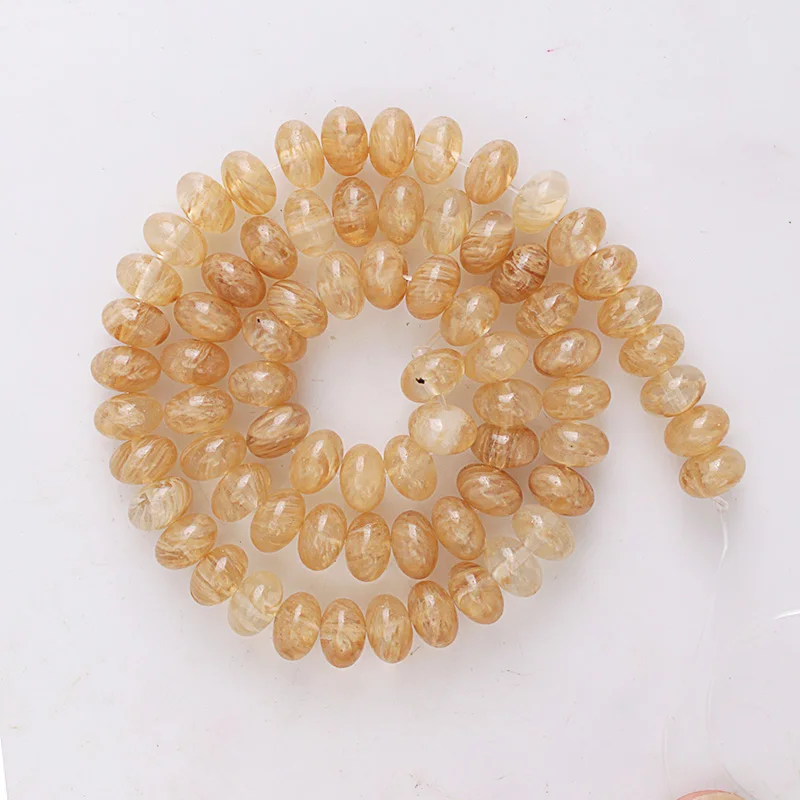 Бусины разделители из натурального кварца 4/6/8 мм фурнитура ручной работы для