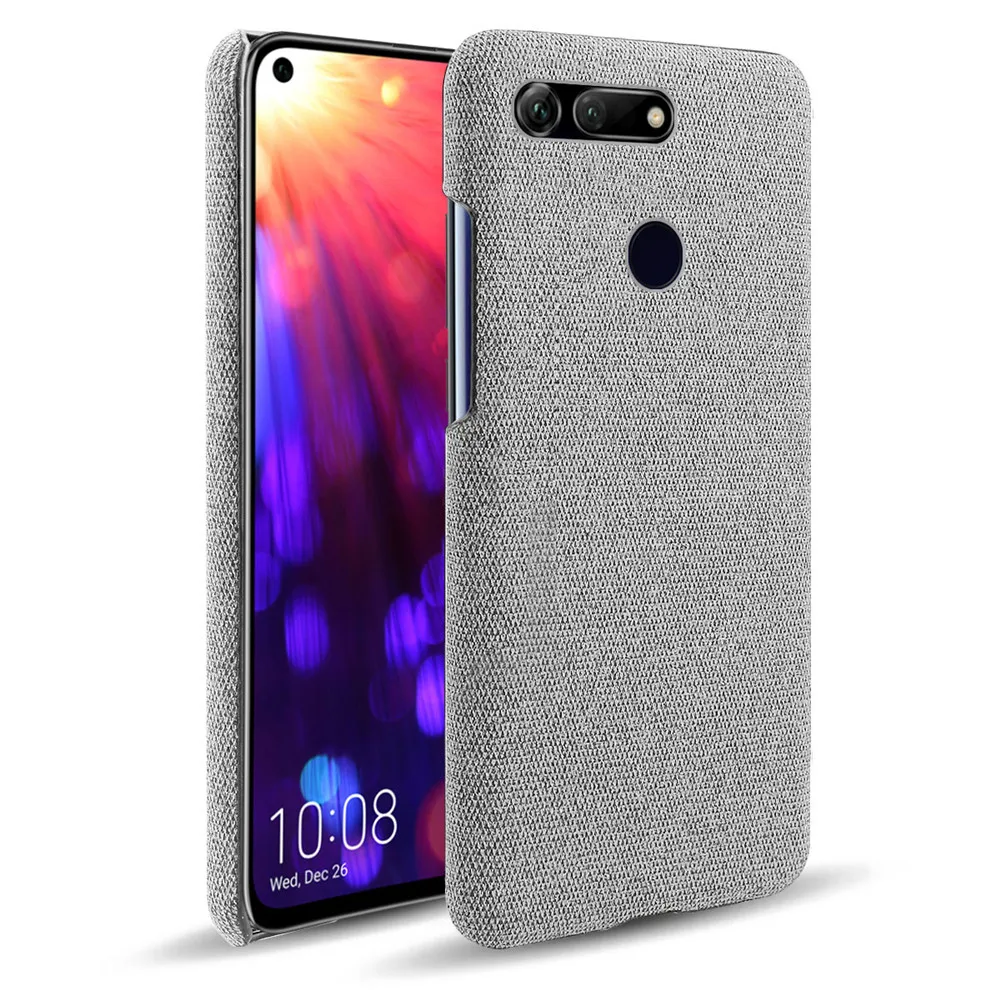 

Cloth Cases for Honor View 20 Huawei Honor V20 Case Slim Retro Cloth Hard Phone Cover For Huawei Honor V20 PCT-AL10 PCT-TL10