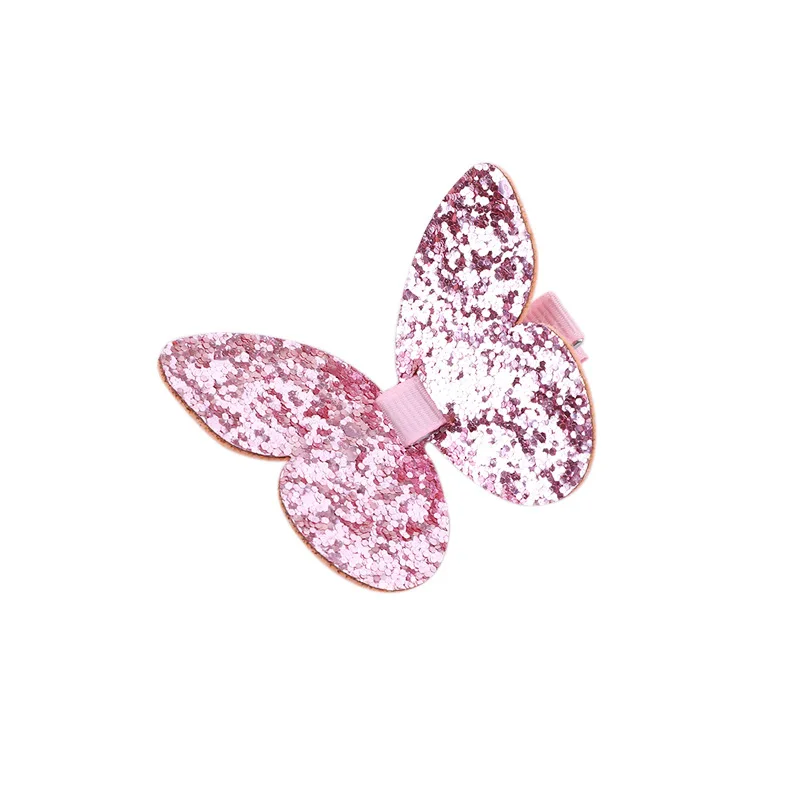 Cpop заколка для волос с бантом детей блестящий чип Милая Великолепная розовая