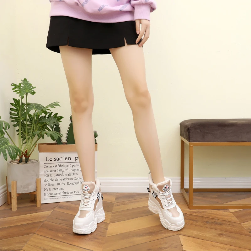 Женские зимние ботинки; кроссовки на платформе; zapatos de mujer; белые сапоги; Брендовая обувь