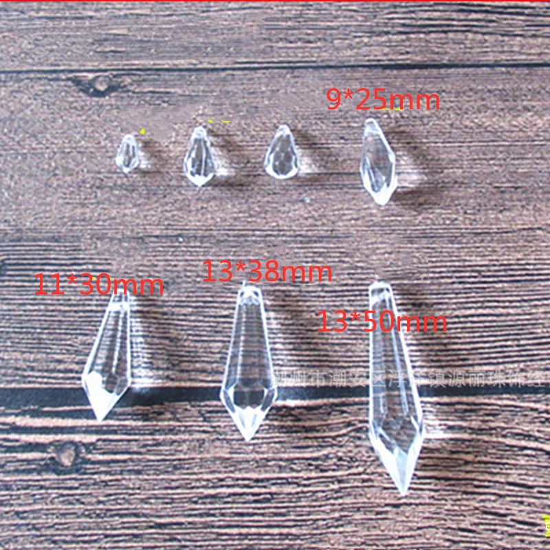 Модные прозрачные акриловые бусины в форме слезы незакрепленные пластиковые