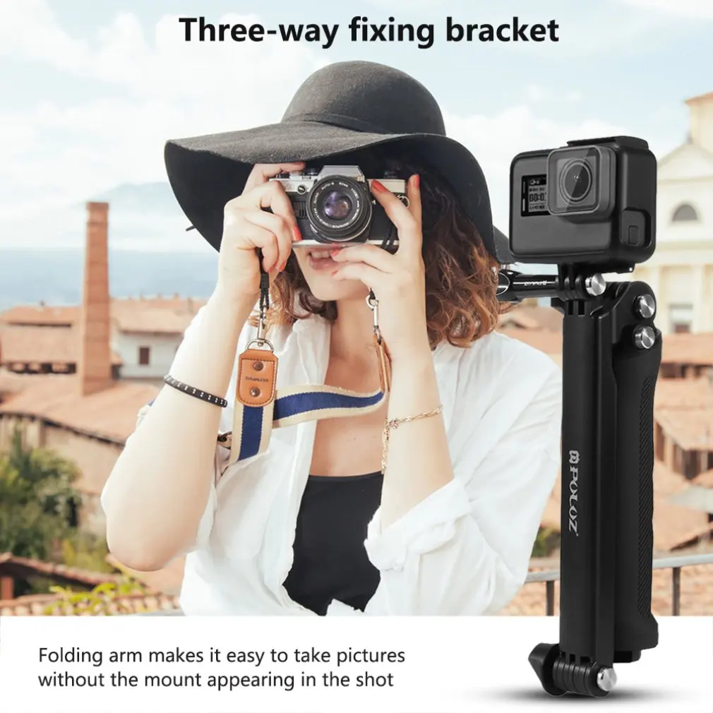 3 в 1 селфи палка для камеры штатив Трипод раздвижной монопод способ крепления с