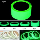 3 10m Зеленая светящаяся лента самоклеящаяся светящиеся наклейки сценический декоративный флуоресцентные светоотражающие ленты Предупреждение наклейки самосветящиеся