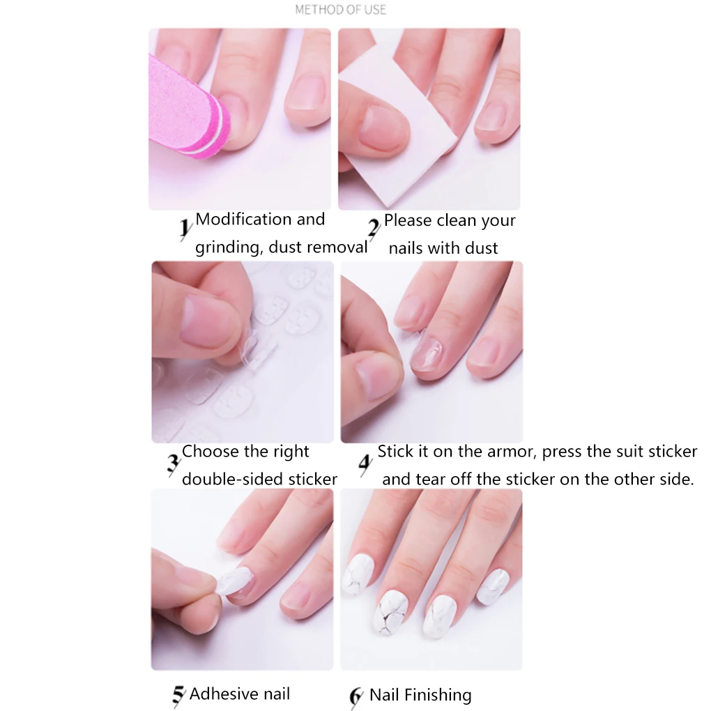 24/12 шт. Двусторонняя накладные клей для накладных ногтей лента клеем Стикеры