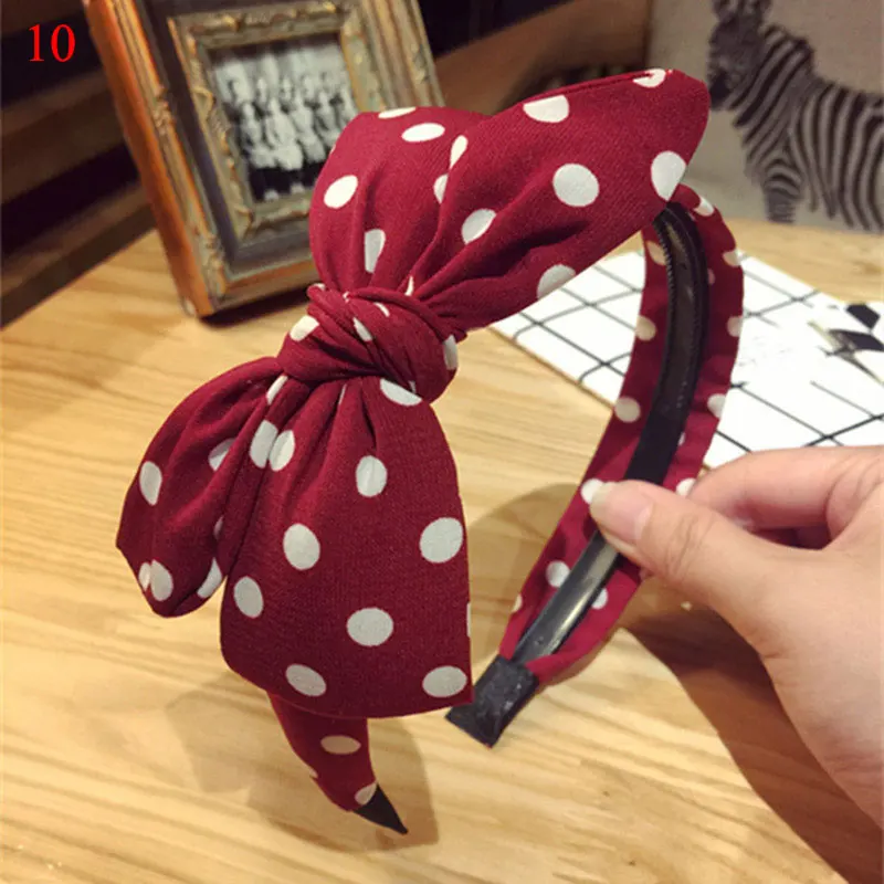 

Headband Bowknot Wide Hairbands Hair Hoop Striped Plaid Point Toothed Hairbands Non Slip Head Hoop Hair Accessories Headdress