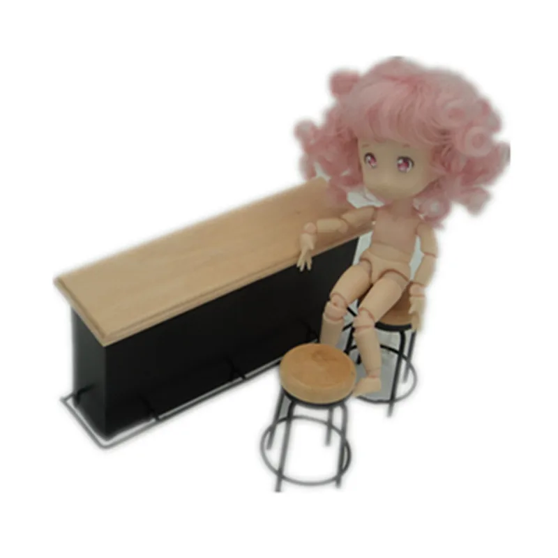 

Doll accessories miniature furniture ob11 desk and chair