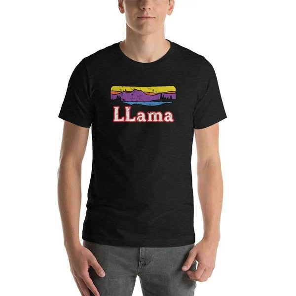 

Men's Phish Llama Shirt Vintage Distressed Design Shirt Plus Size Men's T-shirts Birthday Gift