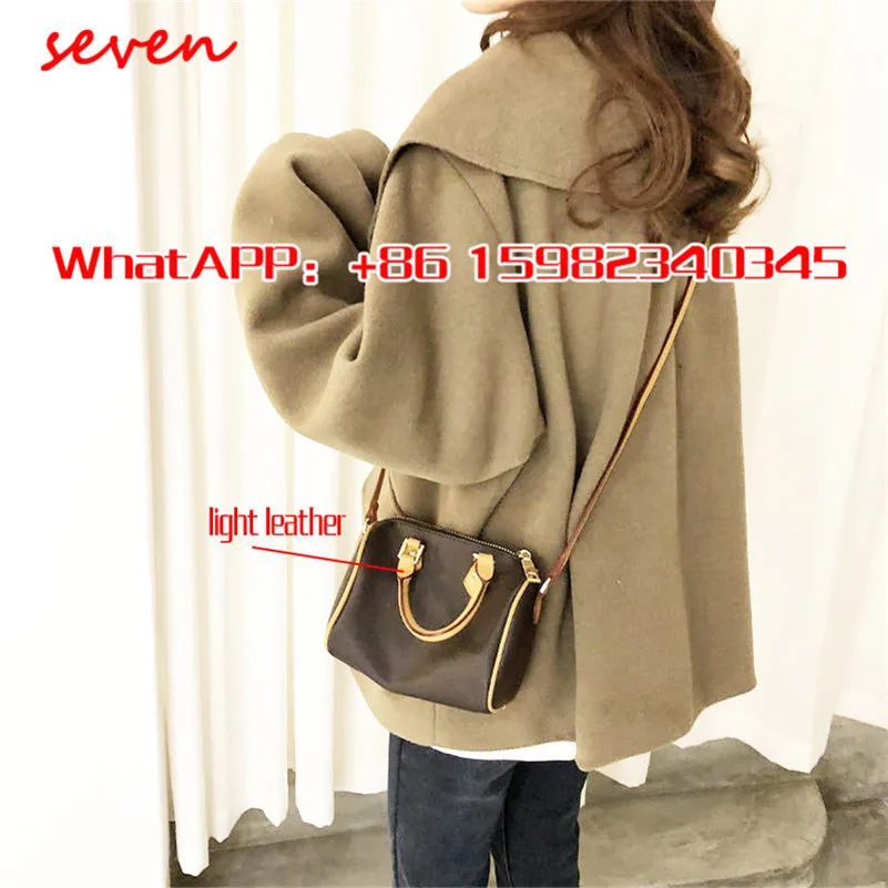 

Women's Fashion Messenger Bag Classic Luxury Design Ladies Handbag Houlder Portable Mini Bag Boston Small Shoulder Bag Leather