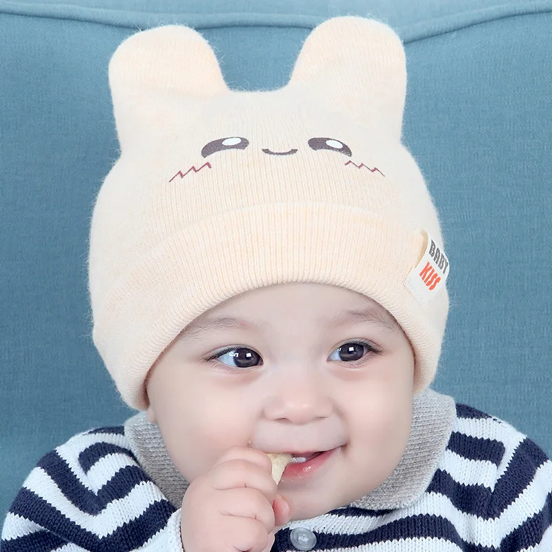Mother Kids Baby Clothing Accessories Hats Caps Unisex Printed Cotton Knitted Toddler Infant Boys Girls Beanies | Детская одежда и
