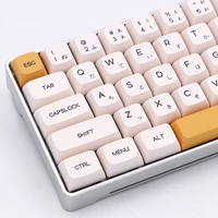 keypro honey milk 140keys dye subbed keycap japanese radical for wired usb mechanical keyboard cherry mx switch pbt keycaps