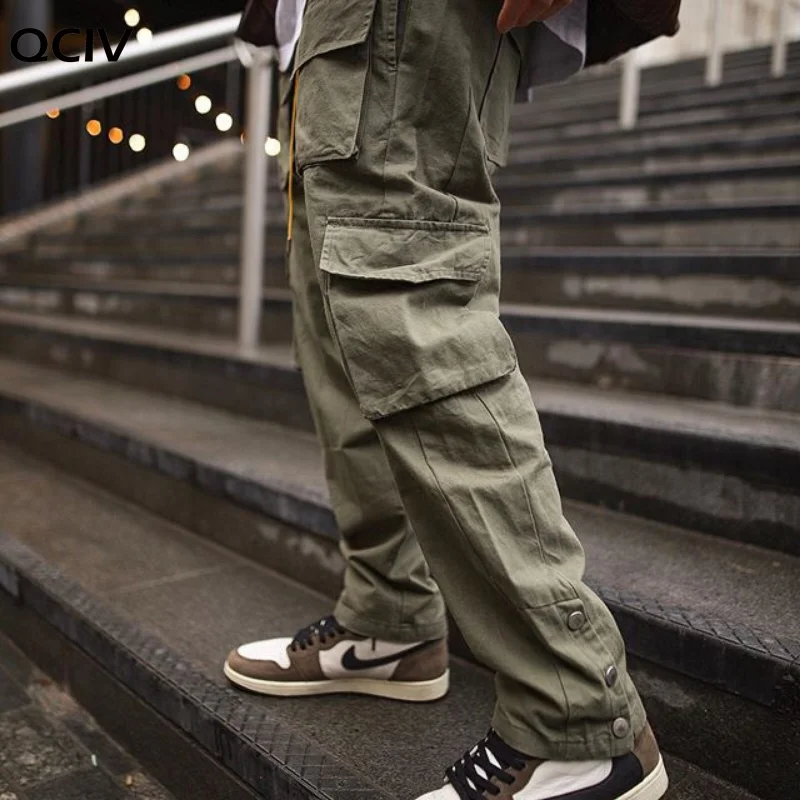 Брюки-карго мужские в стиле хип-хоп, уличная одежда, модные штаны, повседневные Джоггеры со множеством карманов, спортивные штаны