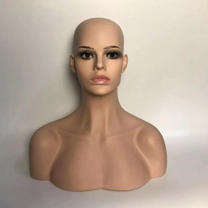 Реалистичный манекен женщина с подставкой и булавкой женская модель головы очки