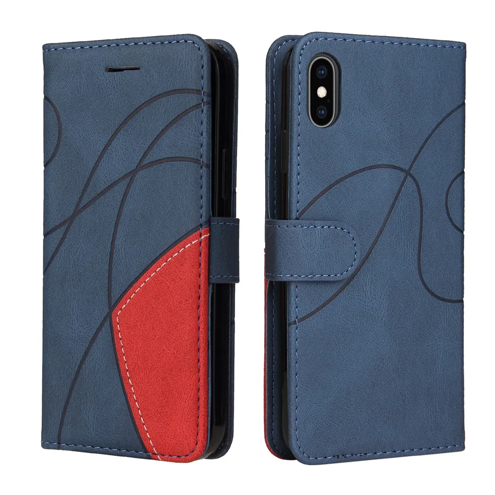Чехол для iPhone XS Max кожаный чехол-бумажник флип-чехол Apple чехол телефона XR X