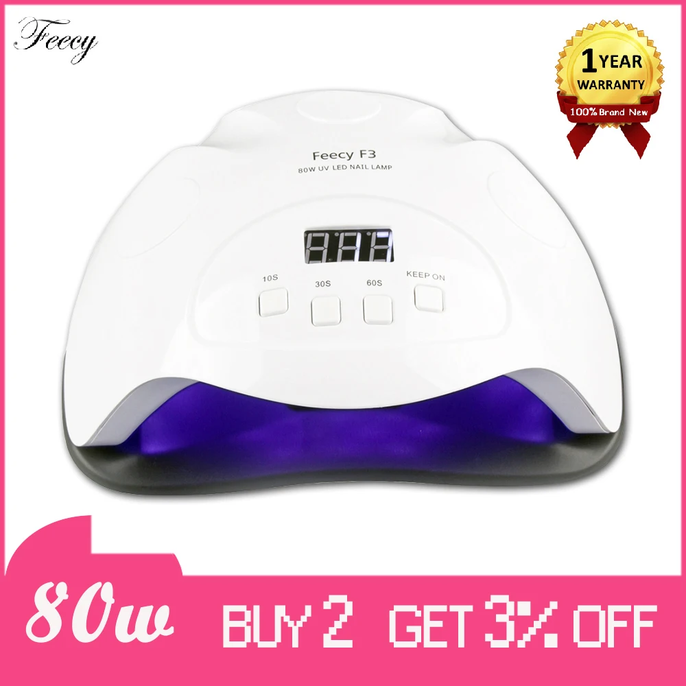 Лампа для маникюра светодиодная УФ лампа ногтей 80 Вт Сушилка гель Лаки 42