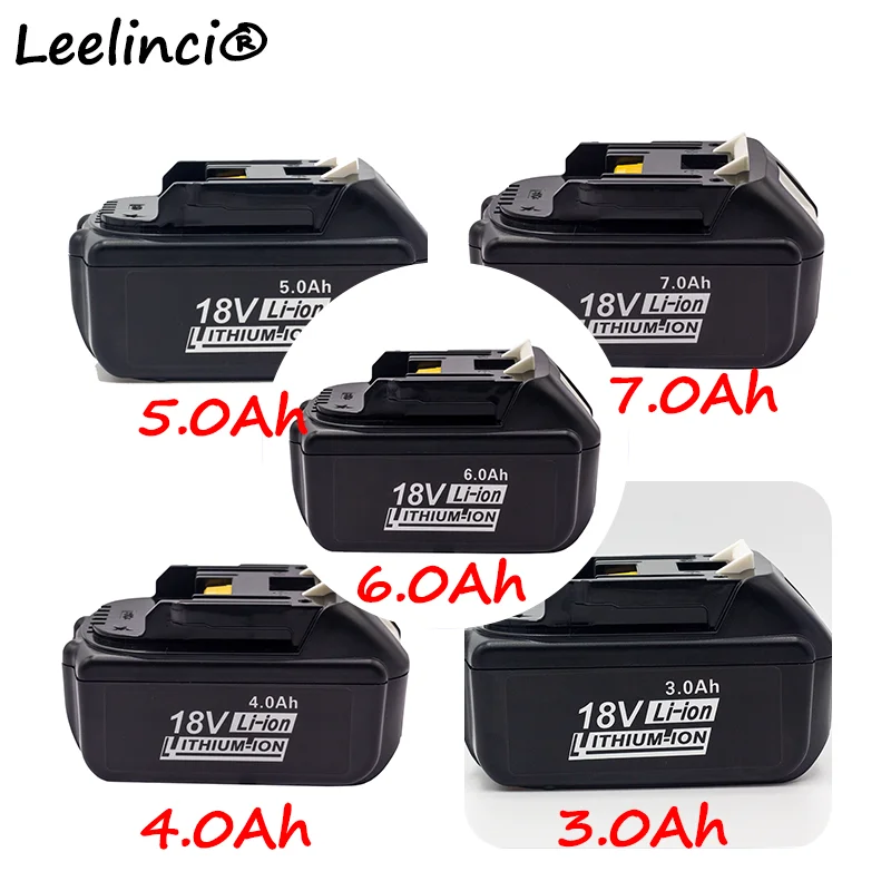 Leelinci для Makita 18V 5.0AH/6.0Ah Перезаряжаемые Мощность инструменты Батарея с