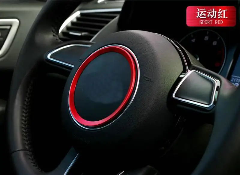 

For Aud-i A3 A4L Q3 Q5 A5 A6L Steering wheel trim ring Sequin stickers Interior modification