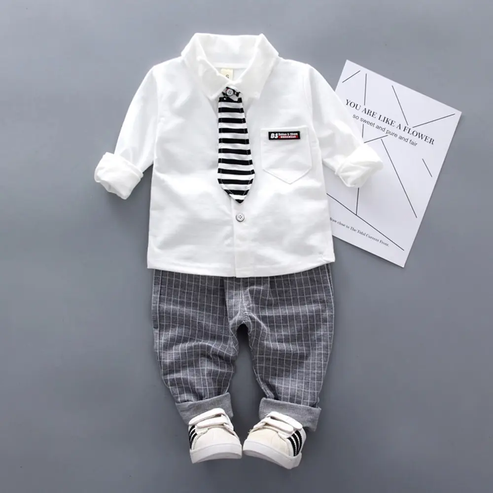 

CYSINCOS Spring Newborn Baby Girls Boys Clothes Sets Fashion Suit T-shirt + Pants Suit Baby Outside Wear Sports Clothing Sets