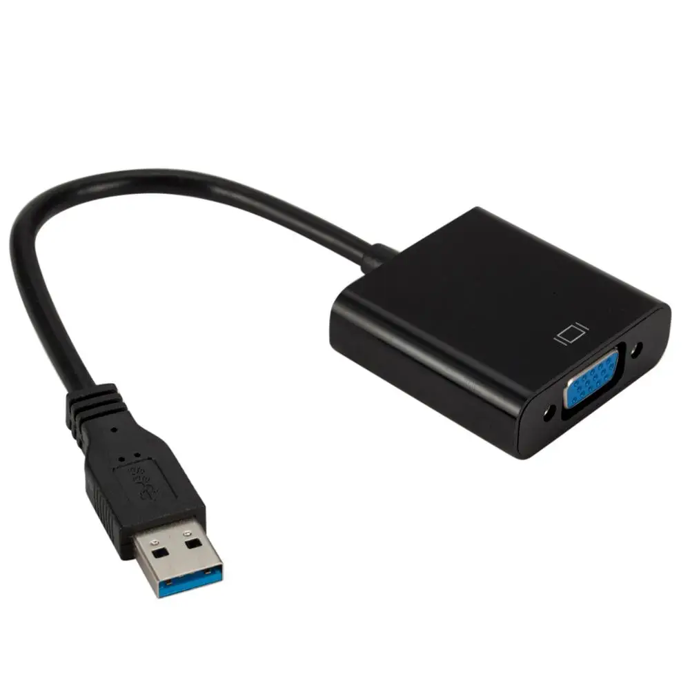 Адаптер USB 3 0 на VGA внешняя видеокарта с зеркальным дисплеем удлинитель дисплея