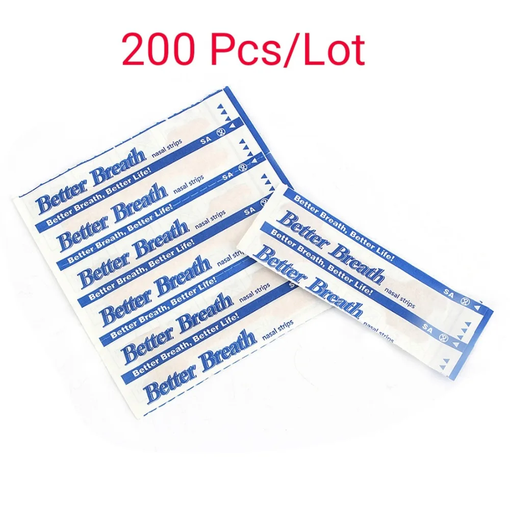 

200 Pcs STOP SNORING Breathe Better Nasal Strips Anti Snoring Strips Sleep & Snoring Nasal Strips Sleep Better Health Care