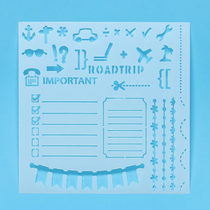 Дорожное путешествие ежедневный текстильный ящик трафареты наклейка живопись