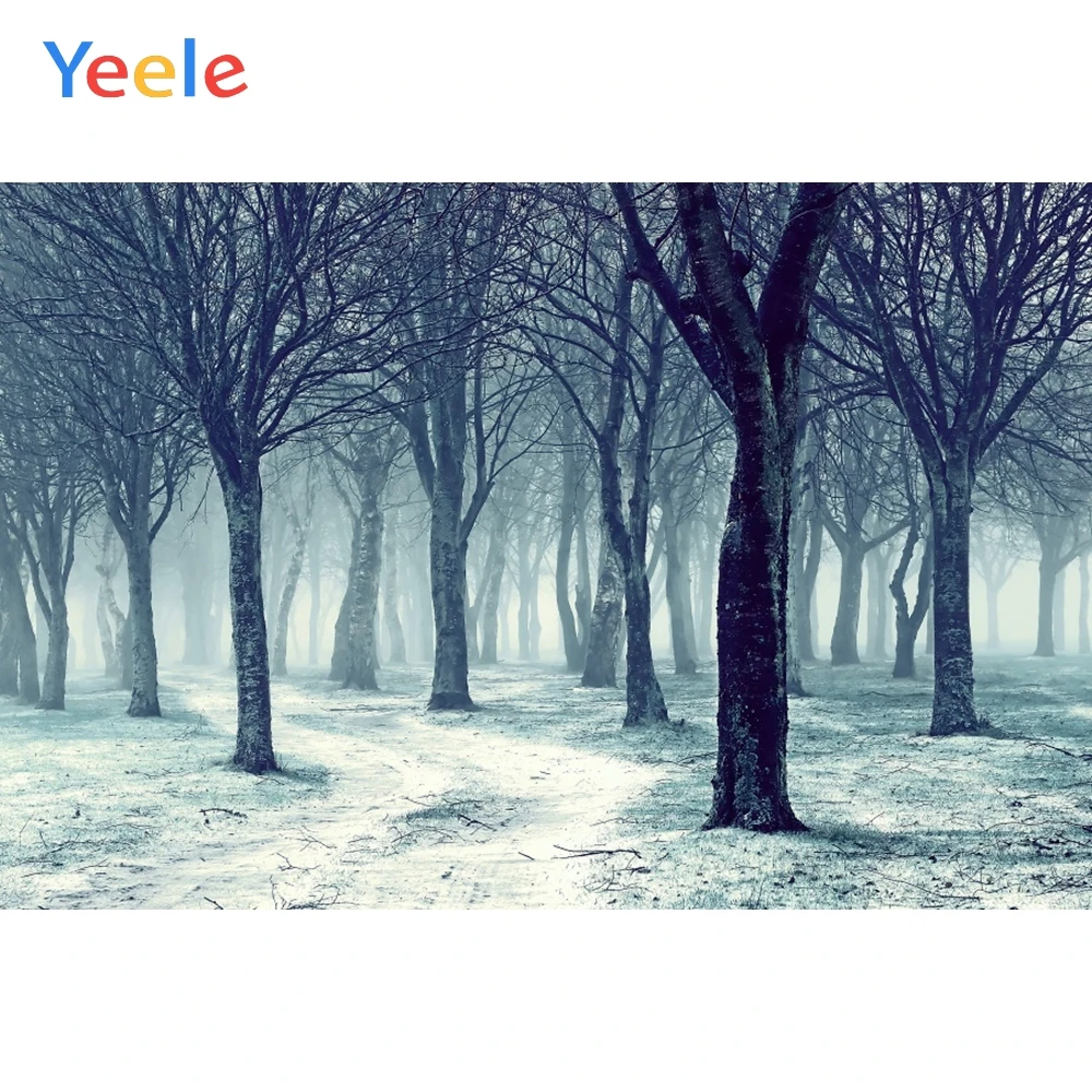 Yeele Хэллоуин фотостудия мертвый лес туман страшный фон для фотосъемки