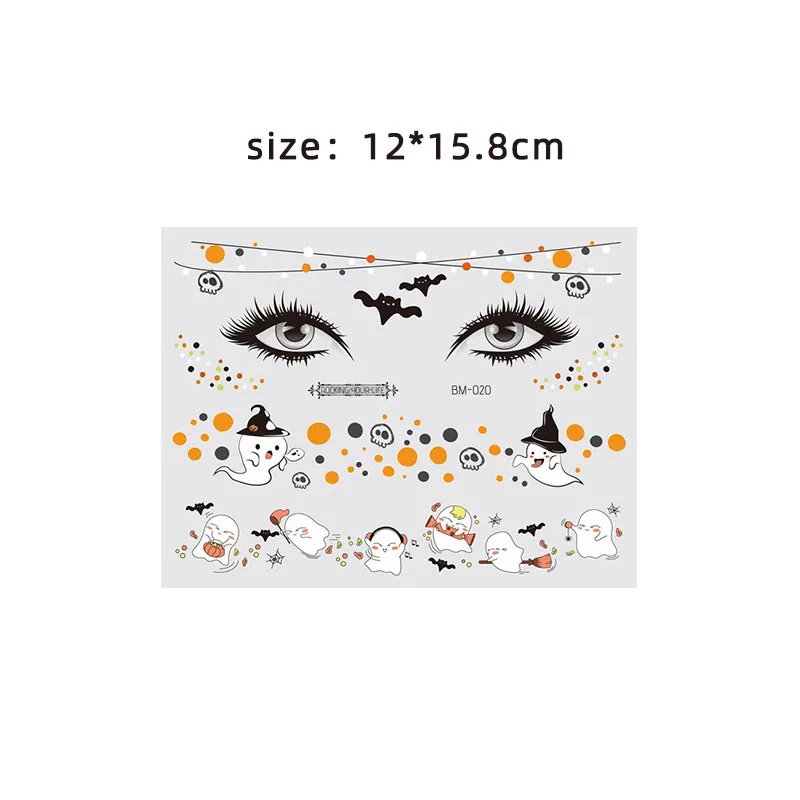 1 шт наклейки для лица Детский костюм хеллоуина паук веб-наклейки временных