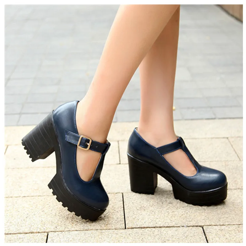 Туфли лодочки женские на очень высоком каблуке туфли с закрытым носком и пряжкой