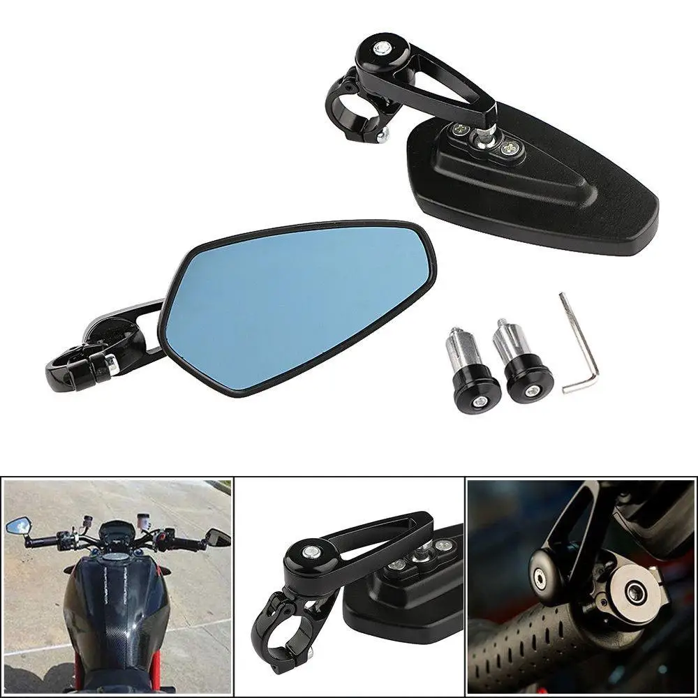 

Adeeing 7/8 inch 22mm Handlebar Side Rearview Mirrors Universal For KAWASAKI /YAMAHA Motorbike Accessories
