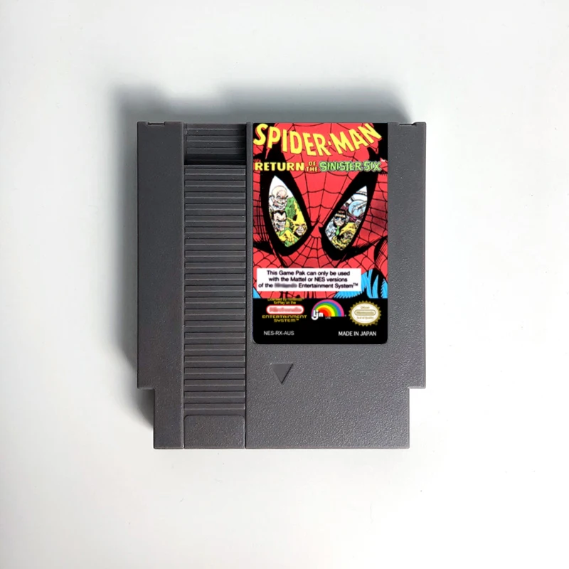 

Spider-Men-возврат картриджа для консоли NES 72 Pin