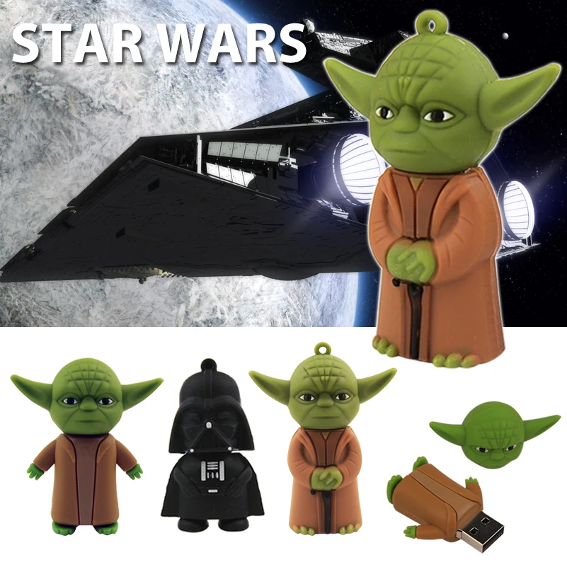 USB 2 0 Звездные войны йода/Дарт Вейдер подарки флеш накопитель 4 ГБ 8 16 32 Флешка Usb