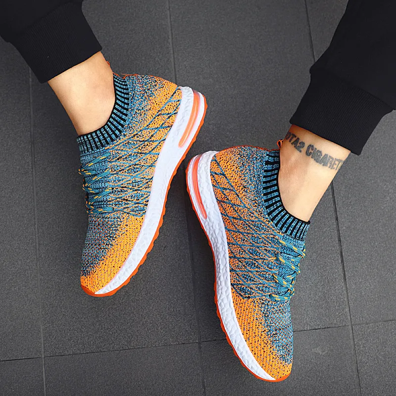 

High Qualtiy Men Sneakers Air Cushion Run Shoes Man Casual Shoes Fashion Multicolor Plus Size Loafers Male Trainers Student