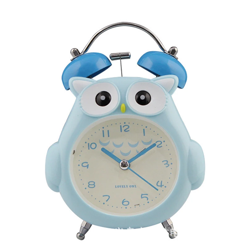 Детские часы будильник милые детские с рисунком совы для студентов прикроватный