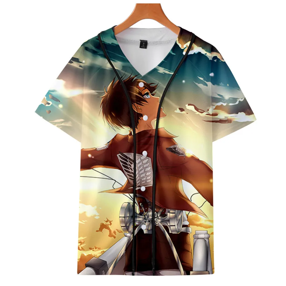 Футболка для косплея Эрена джейгера из атаки на Титанов | Мужская одежда