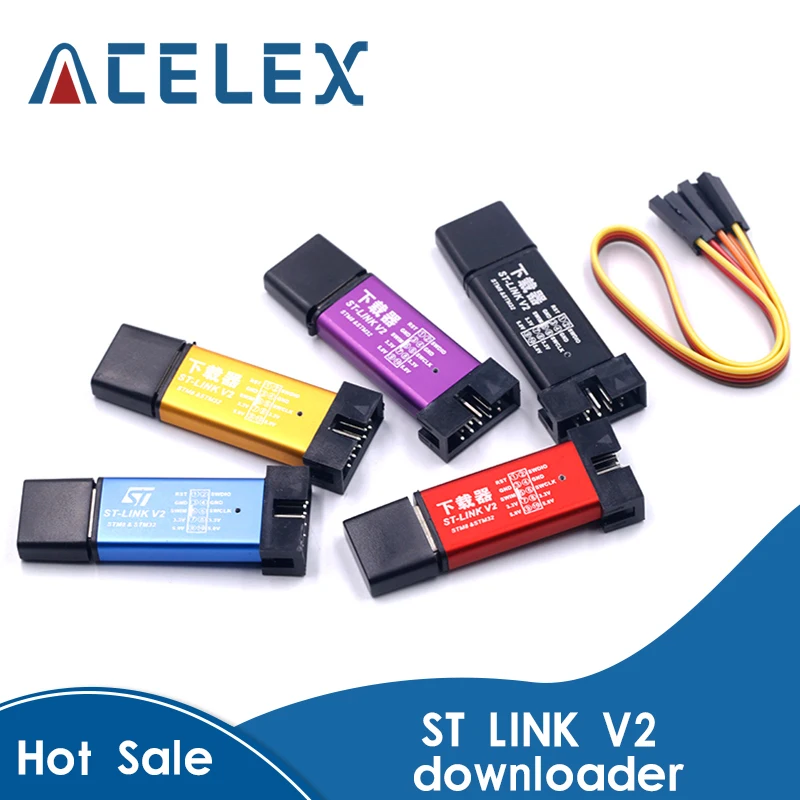 1 шт. ST LINK Stlink Link V2 Mini STM8 STM32 симулятор загрузки программатор программирования с
