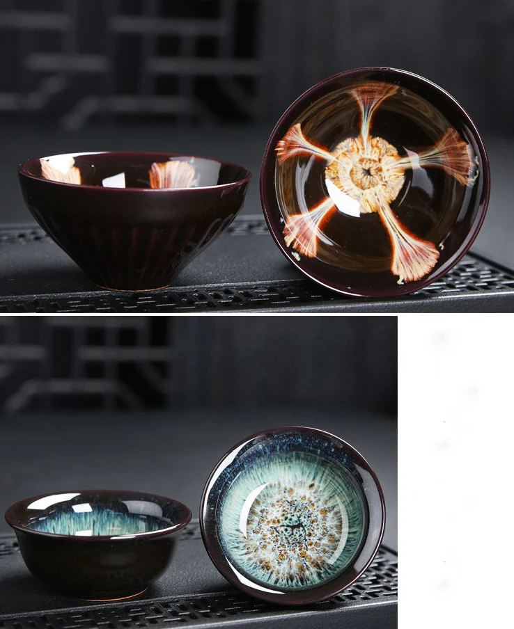 6 шт./партия китайская керамическая чашка для чая со льдом треснутая глазури