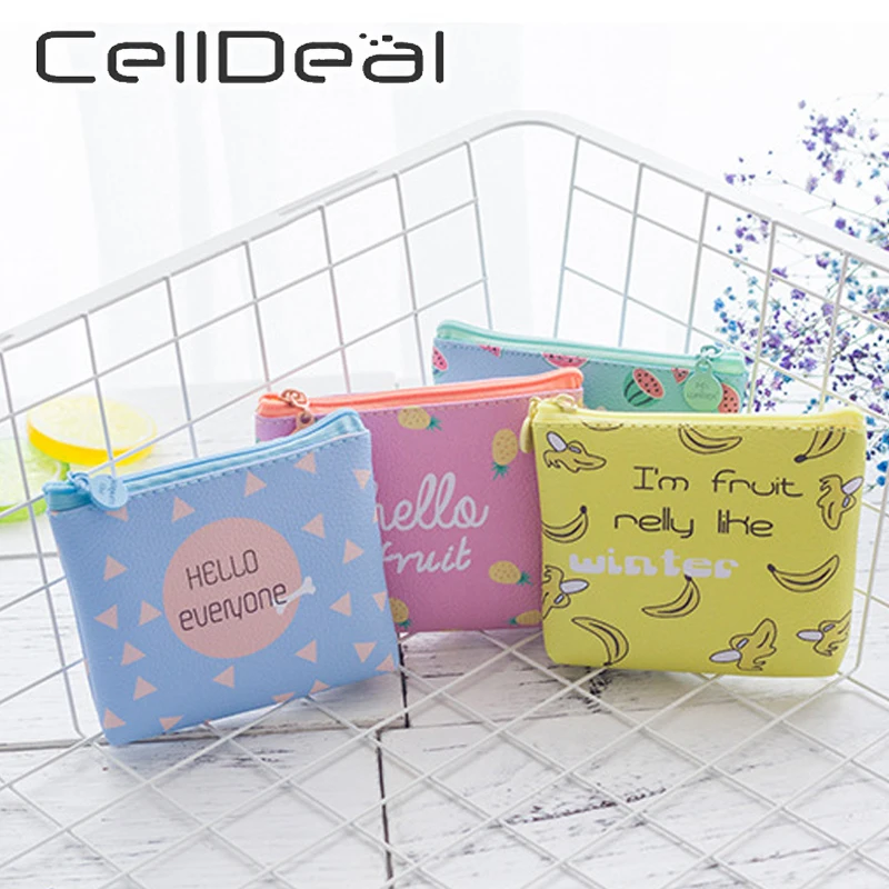 12 цветов милый мультяшный кошелек с животными для женщин и девочек разноцветный