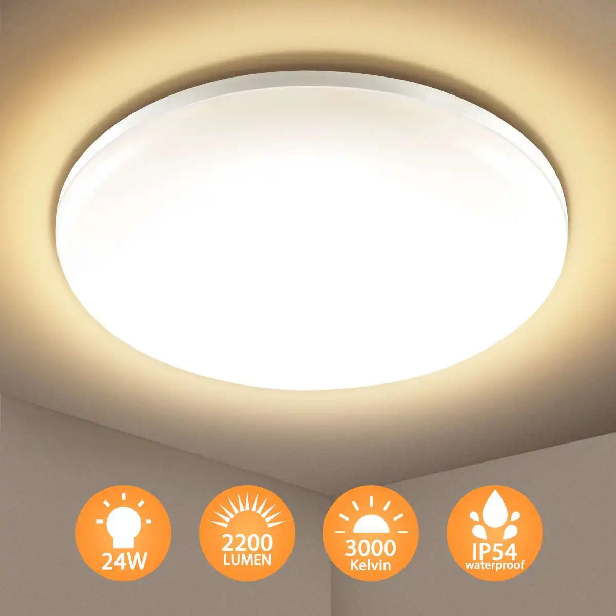 

LED Ceiling Light 24W Modern Ceiling Lamps Living Room Chandelier Lighting for Home Decor Dining Room Bedroom