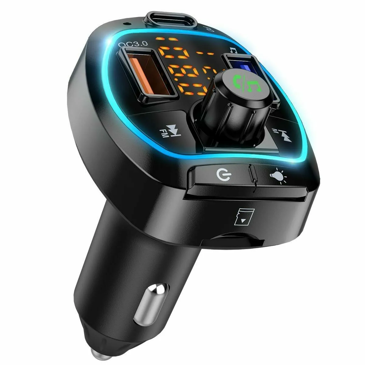 

Автомобильный беспроводной FM-передатчик Bluetooth 5,0, 3 USB, автомобильное зарядное устройство, комплект громкой связи, аудиоресивер, Автомобильн...