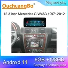 Автомагнитола Ouchuangbo с gps Навигатором для Benz G W463, G400, G463, G63, G500, G320, G550, W461, Android 11, стерео мультимедийная система