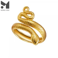 mc 925 silver snake opening finger rings for women females925 sterling plata fine jewelry creative unusual punk hiphop anillos