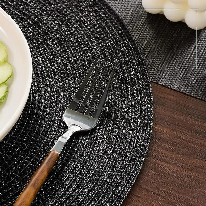 38 СМ Круглая Большая тканая подставка в скандинавском стиле Нескользящая