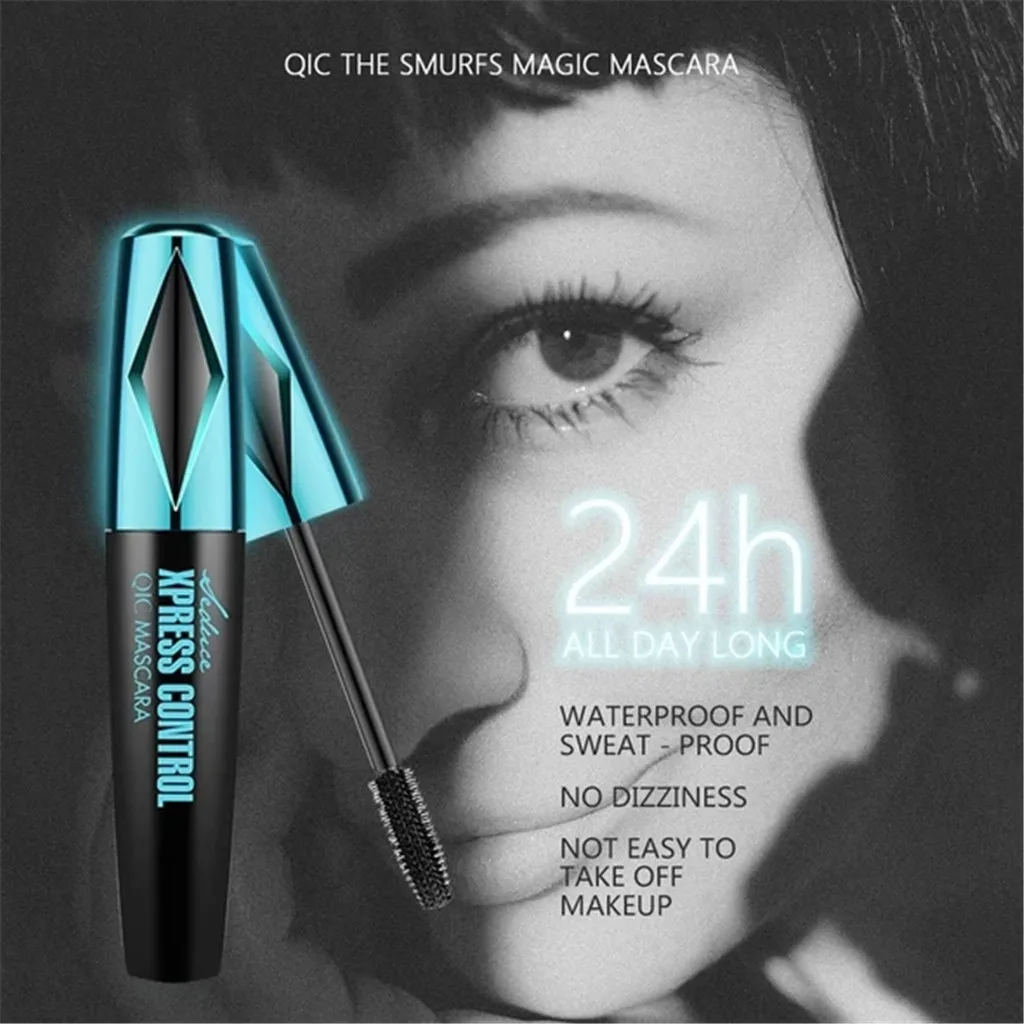 

HAICAR Mascara Black 4D Waterproof Color Makeup Mascara Long Roll Mascara Eye Eyelash 9.5ml Mascara lengthens eyelashes fiber