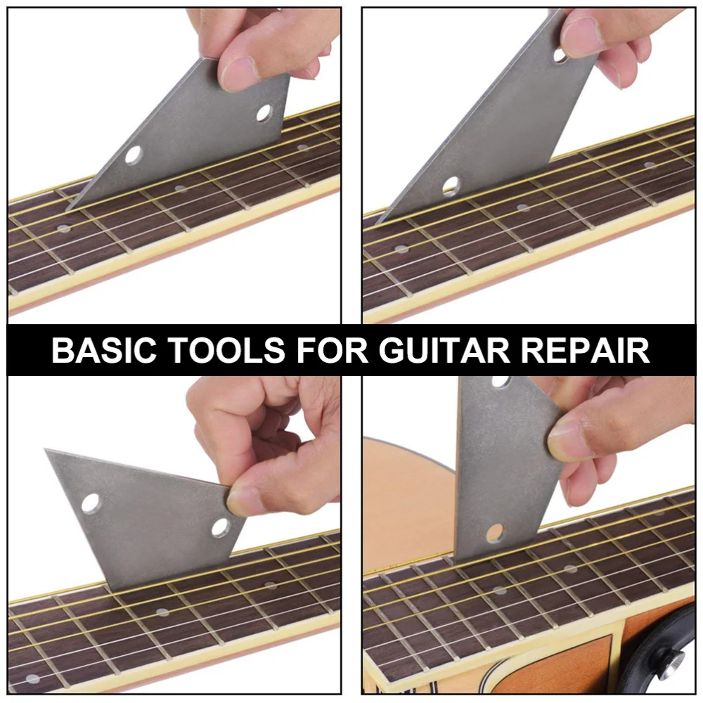 

1 Set/11PCS Guitar Luthier Tool File Leveler Fingerboard Guard String Spreader