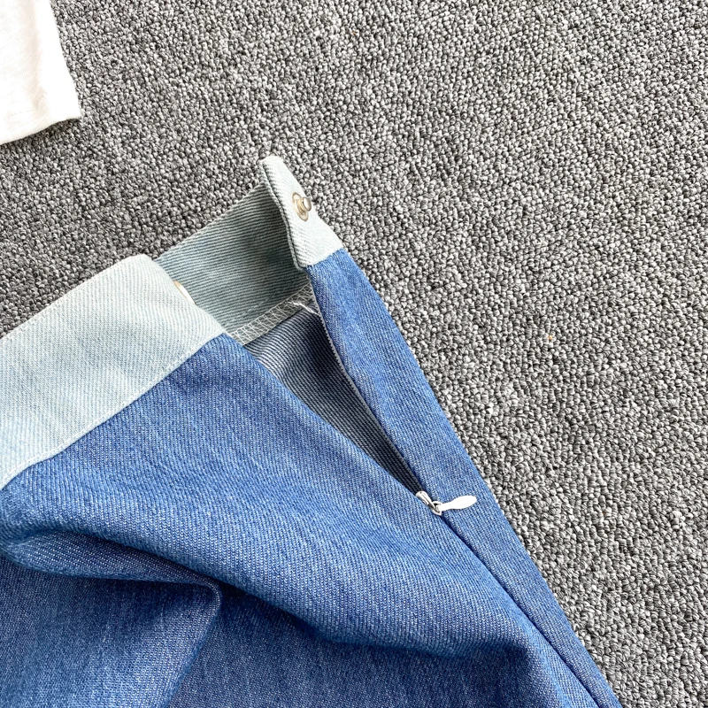 

hit color cotton Top & Skirt Sets fashion letters Suits Women