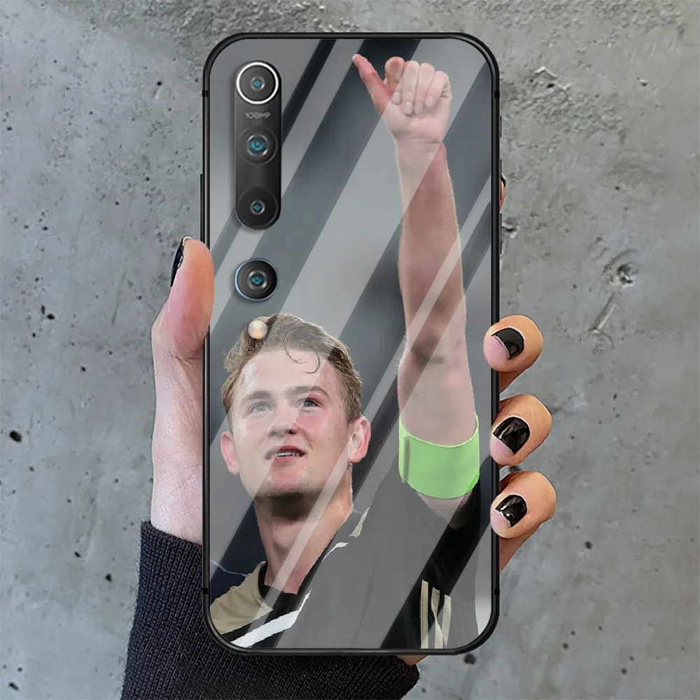 

Matthijs de Ligt Phone Tempered Glass Case Cover for Xiaomi Mi A MAX X POCO M Note 3 9 10 11 i T Pro Lite Coque Bumper Etui