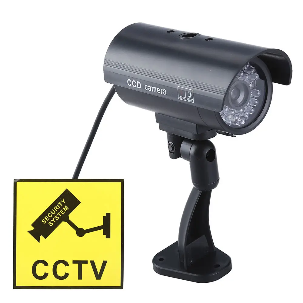 Поддельная Крытый видеонаблюдения качество Камера мигает w/светодиодный ночной