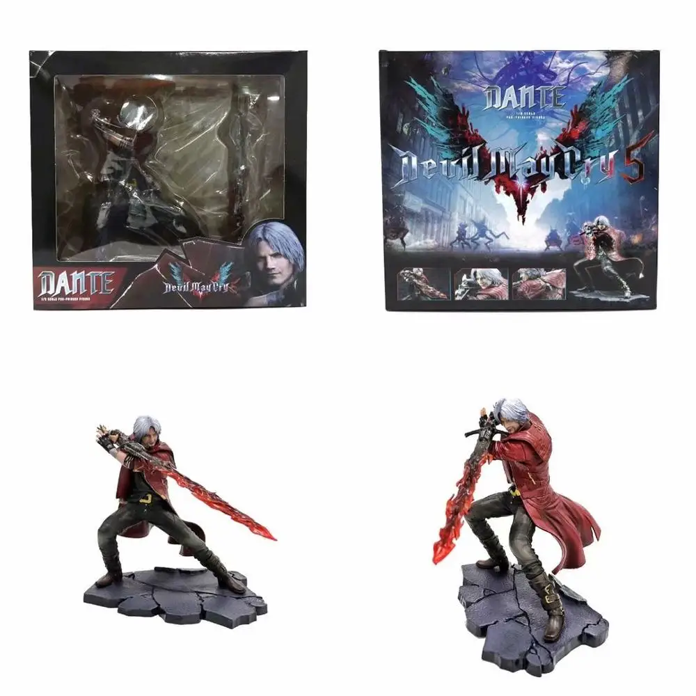 

25 см ARTFX J Devil May-Cry Dante DANTE Статуэтка ПВХ Модель Коллекция игрушек подарки